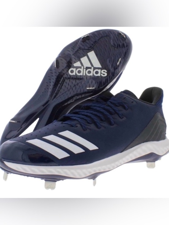 adidas Other - NEW [Adidas] Icon Bounce Metal Baseball Cleats Navy/White/Carbon Men’s Sz 15.0